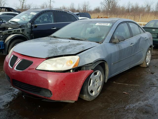 1G2ZF58B974144419 - 2007 PONTIAC G6 VALUE L BLUE photo 2