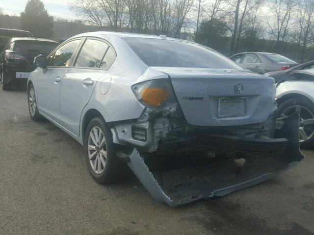 2HGFB2F80CH520102 - 2012 HONDA CIVIC EX Mavi foto 3