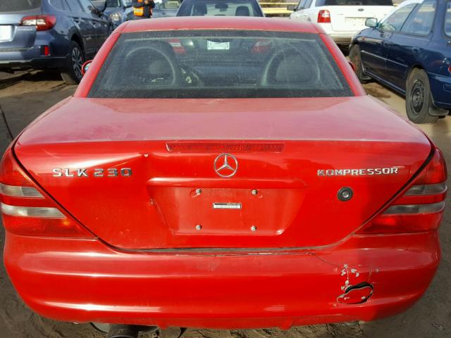 WDBKK47F8XF112927 - 1999 MERCEDES-BENZ SLK 230 KO RED photo 6