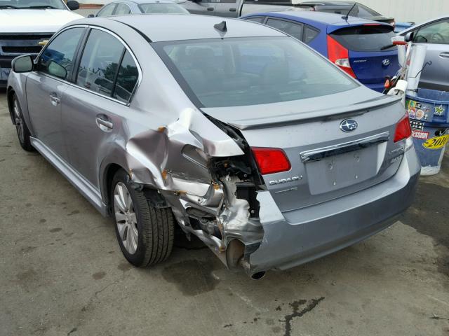 4S3BMBL63B3219741 - 2011 SUBARU LEGACY 2.5 GRAY photo 3