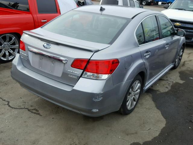 4S3BMBL63B3219741 - 2011 SUBARU LEGACY 2.5 GRAY photo 4