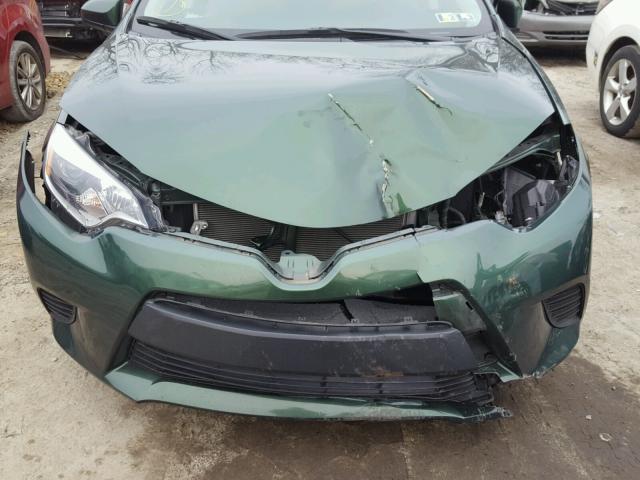 2T1BPRHE0EC042691 - 2014 TOYOTA COROLLA EC GREEN photo 7