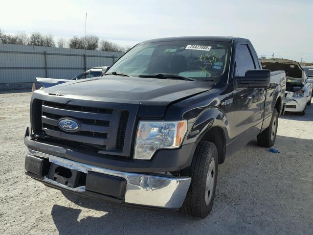 1FTRF12W39KB82730 - 2009 FORD F150 BLACK photo 2