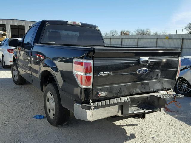 1FTRF12W39KB82730 - 2009 FORD F150 BLACK photo 3