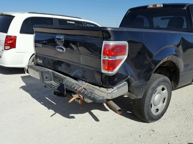 1FTRF12W39KB82730 - 2009 FORD F150 BLACK photo 9