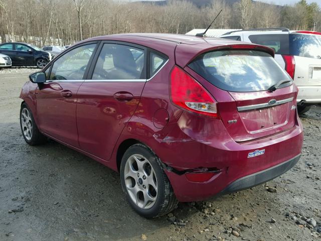 3FADP4FJ3BM113032 - 2011 FORD FIESTA SES RED photo 3