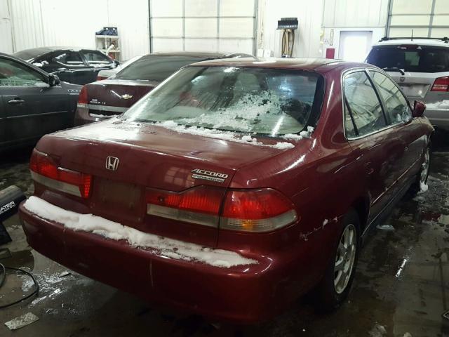 1HGCG56792A134823 - 2002 HONDA ACCORD SE RED photo 4