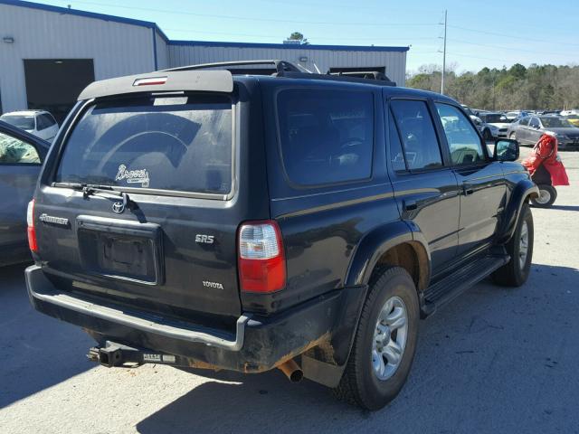 JT3GN86R220257639 - 2002 TOYOTA 4RUNNER SR BLACK photo 4