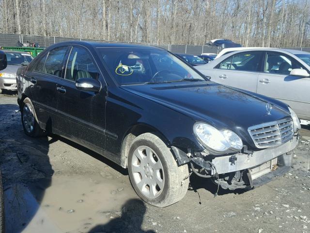 WDBRF64J65F605851 - 2005 MERCEDES-BENZ C 320 BLACK photo 1