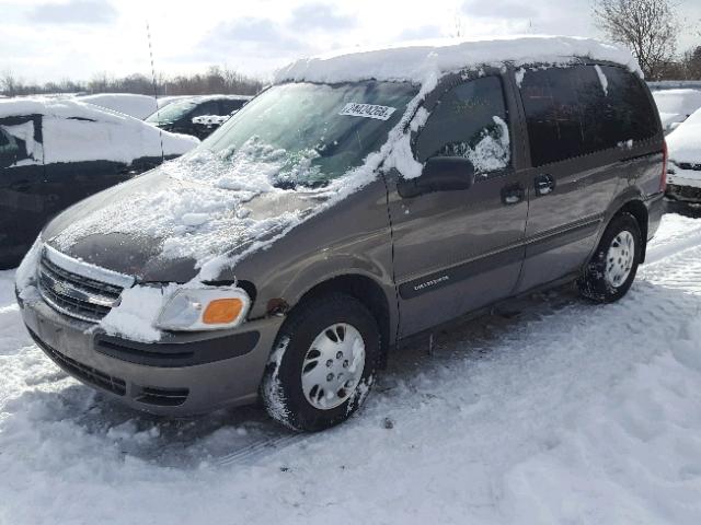 1GNDU03E72D244261 - 2002 CHEVROLET VENTURE GRAY photo 2