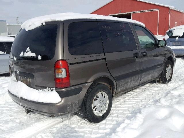 1GNDU03E72D244261 - 2002 CHEVROLET VENTURE GRAY photo 4