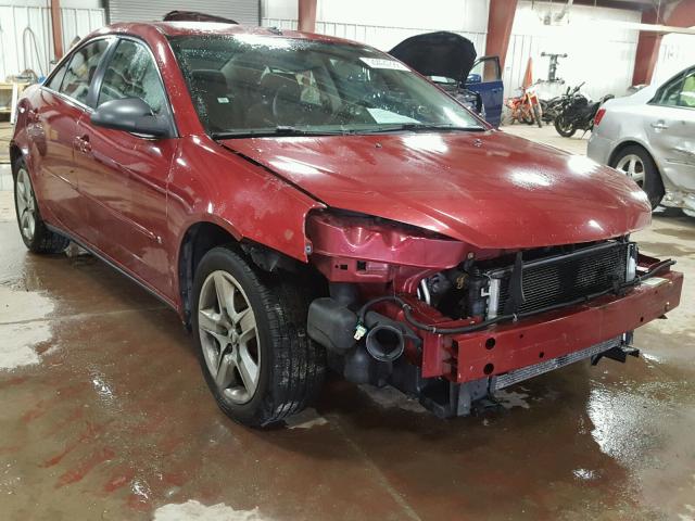 1G2ZG57B884156318 - 2008 PONTIAC G6 BASE RED photo 1