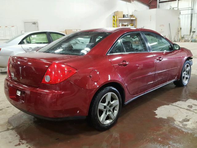 1G2ZG57B884156318 - 2008 PONTIAC G6 BASE RED photo 4