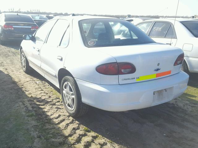 1G1JF524117101968 - 2001 CHEVROLET CAVALIER L WHITE photo 3