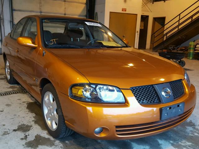 3N1AB51D86L458834 - 2006 NISSAN SENTRA SE- ORANGE photo 1