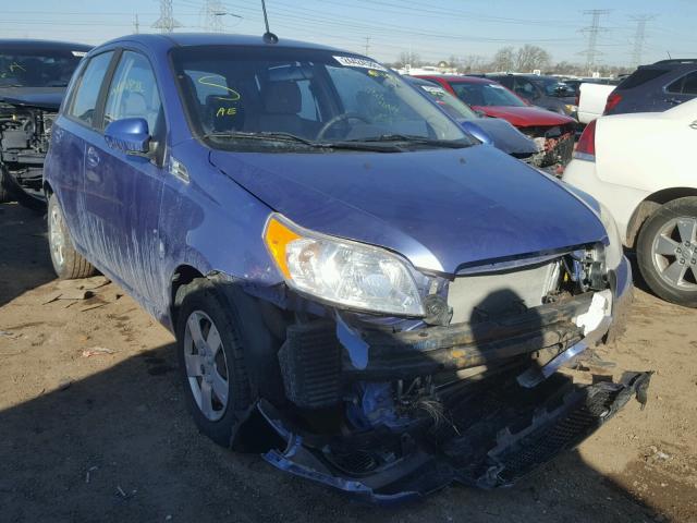 KL1TD66E59B327896 - 2009 CHEVROLET AVEO LS BLUE photo 1