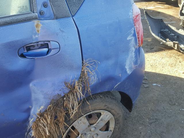 KL1TD66E59B327896 - 2009 CHEVROLET AVEO LS BLUE photo 9