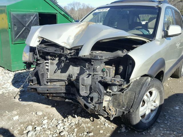 KM8JN72D56U364653 - 2006 HYUNDAI TUCSON GLS SILVER photo 9