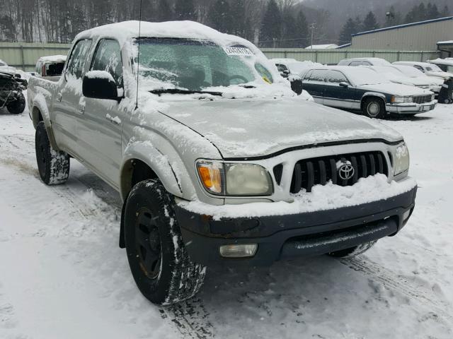 5TEGN92N72Z074421 - 2002 TOYOTA TACOMA DOU SILVER photo 1