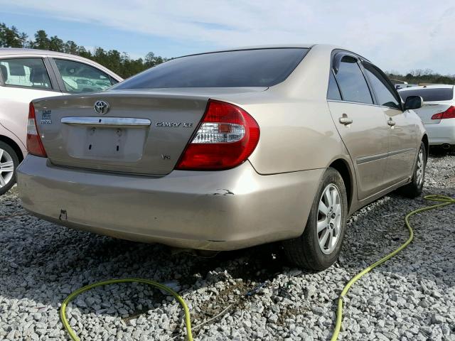 4T1BF32K33U039343 - 2003 TOYOTA CAMRY LE GOLD photo 4