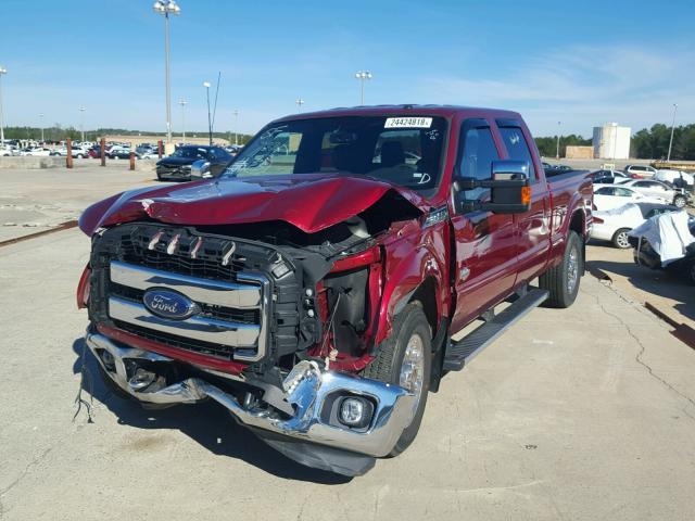 1FT7W2A60GEB53597 - 2016 FORD F250 SUPER RED photo 2
