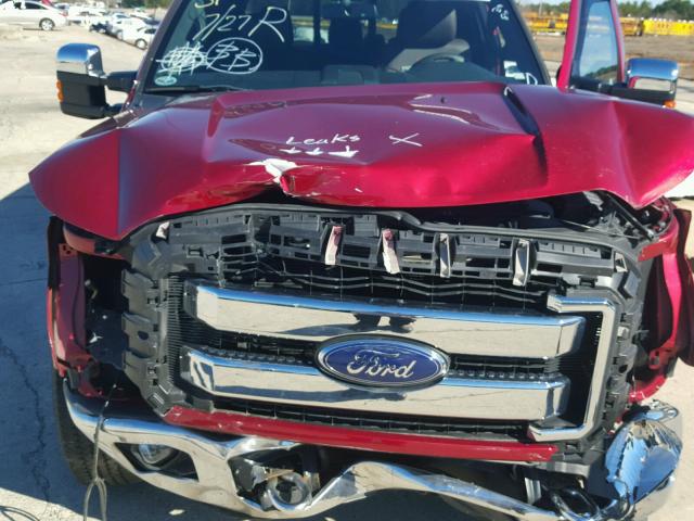 1FT7W2A60GEB53597 - 2016 FORD F250 SUPER RED photo 7