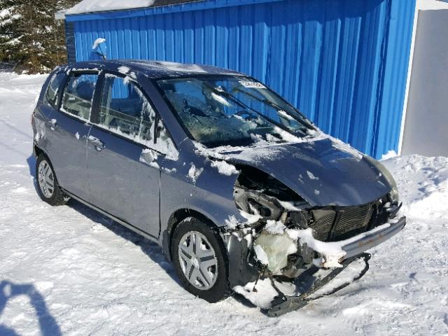 JHMGD38487S807665 - 2007 HONDA FIT GRAY photo 1