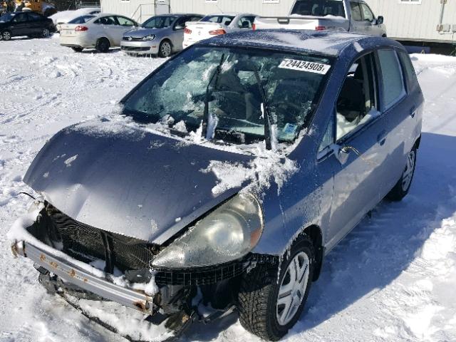 JHMGD38487S807665 - 2007 HONDA FIT GRAY photo 2