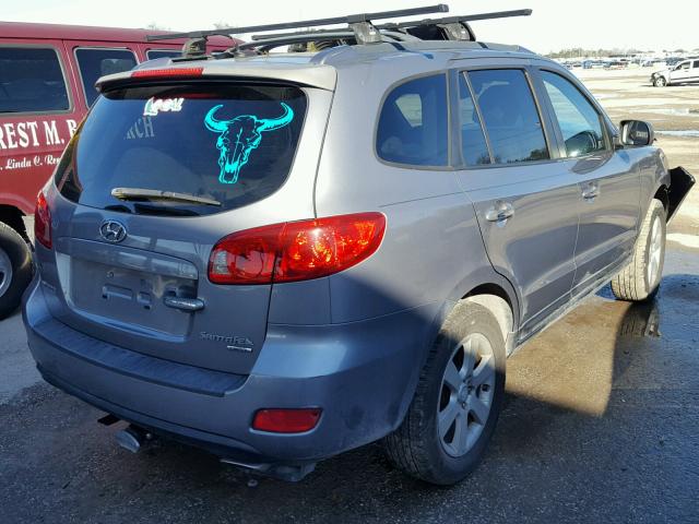 5NMSH13E17H081650 - 2007 HYUNDAI SANTA FE S GRAY photo 4