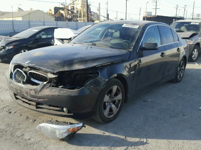 WBANE73527CM52562 - 2007 BMW 530 BLACK photo 2