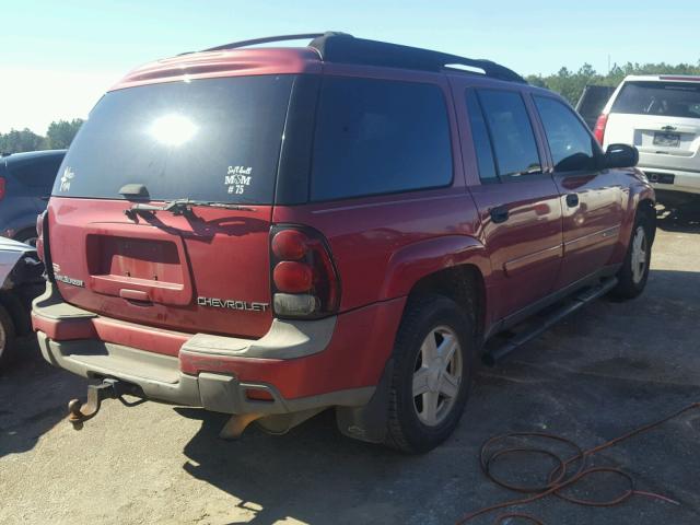 1GNES16S936108236 - 2003 CHEVROLET TRAILBLAZE RED photo 4