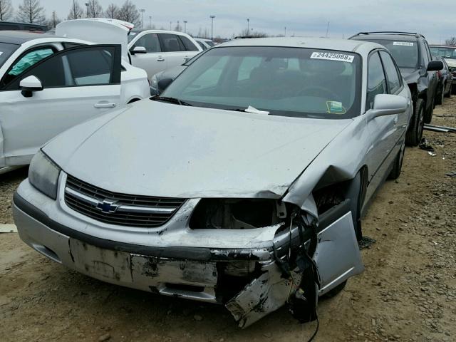 2G1WF52E129310612 - 2002 CHEVROLET IMPALA SILVER photo 2