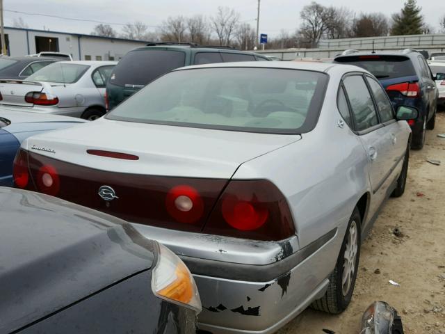 2G1WF52E129310612 - 2002 CHEVROLET IMPALA SILVER photo 4