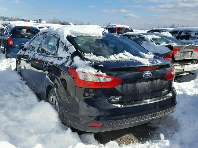 1FADP3F20DL100388 - 2013 FORD FOCUS SE BLACK photo 3