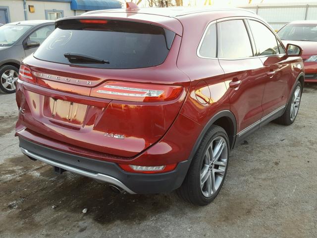 5LMTJ2AH5FUJ46298 - 2015 LINCOLN MKC RED photo 4