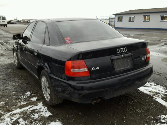 WAUDC68D21A118031 - 2001 AUDI A4 1.8T QU BLACK photo 3