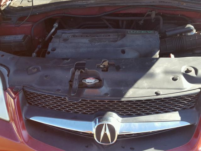 2HNYD182X2H510450 - 2002 ACURA MDX RED photo 7