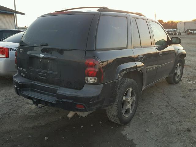 1GNDS13S882211713 - 2008 CHEVROLET TRAILBLAZE BLACK photo 4