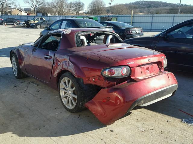 JM1NC26F480153061 - 2008 MAZDA MX-5 MIATA RED photo 3