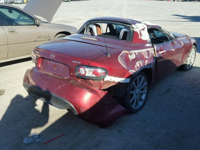 JM1NC26F480153061 - 2008 MAZDA MX-5 MIATA RED photo 4