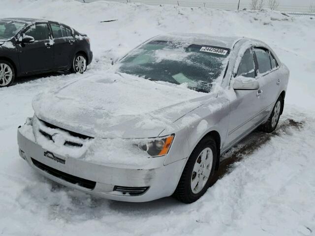 5NPET46C78H329380 - 2008 HYUNDAI SONATA GLS SILVER photo 2