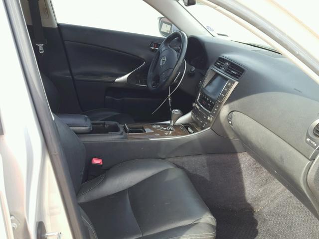 JTHBK262792093560 - 2009 LEXUS IS 250 SILVER photo 5