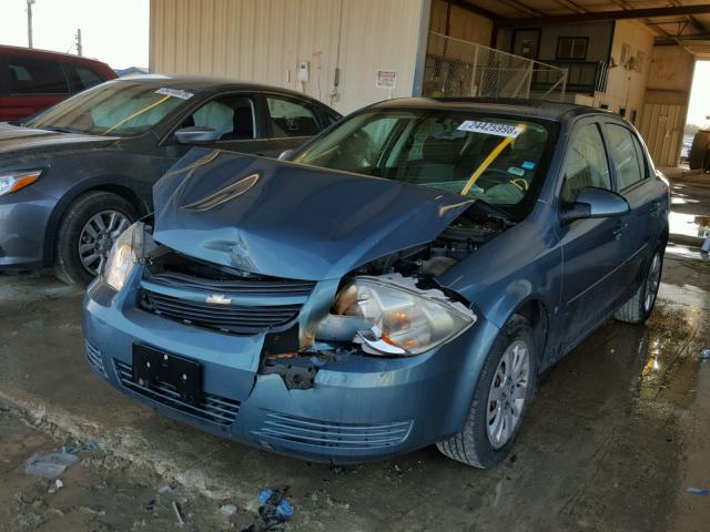 1G1AT58H097156006 - 2009 CHEVROLET COBALT LT TEAL photo 2