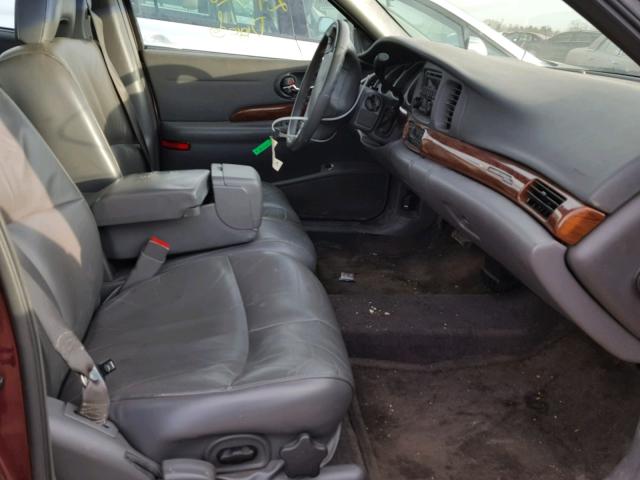 1G4HP54K544109331 - 2004 BUICK LESABRE CU BURGUNDY photo 5