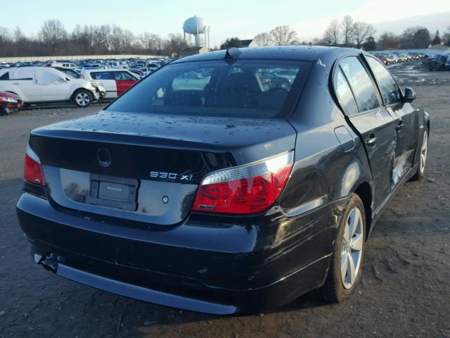 WBANF73587CU26772 - 2007 BMW 530 XI BLACK photo 4