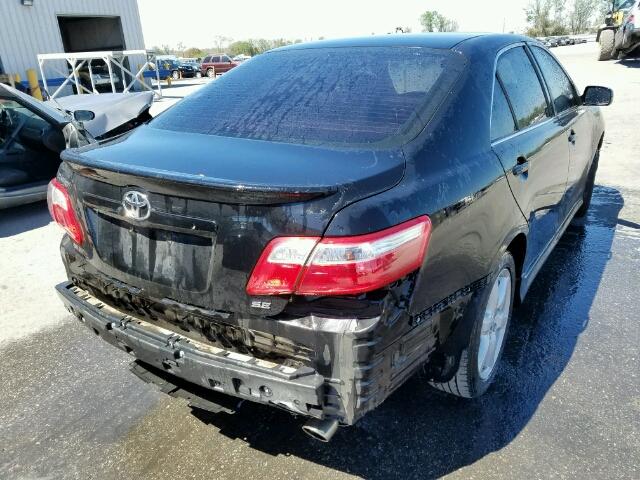 4T1BE46K49U838639 - 2009 TOYOTA CAMRY BASE BLACK photo 4