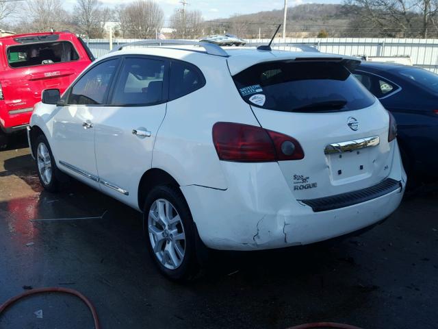 JN8AS5MT6BW188267 - 2011 NISSAN ROGUE S WHITE photo 3