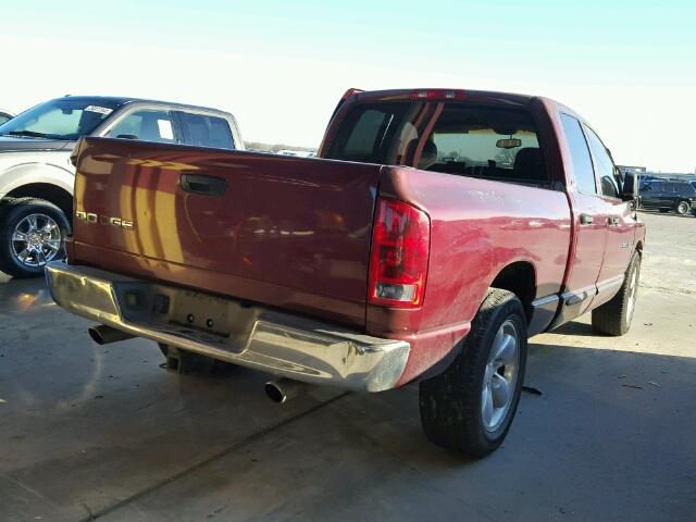 1D7HA18Z52S722716 - 2002 DODGE RAM 1500 MAROON photo 4