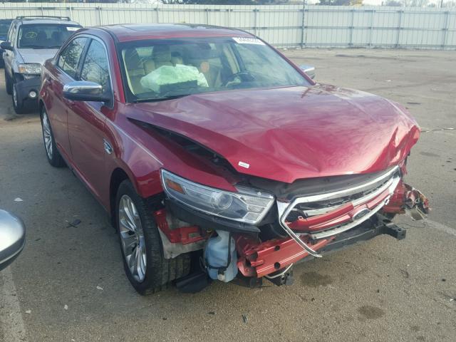 1FAHP2F84DG218338 - 2013 FORD TAURUS LIM RED photo 1