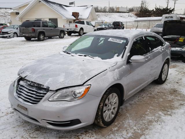 1C3CCBAB6CN113561 - 2012 CHRYSLER 200 LX SILVER photo 2